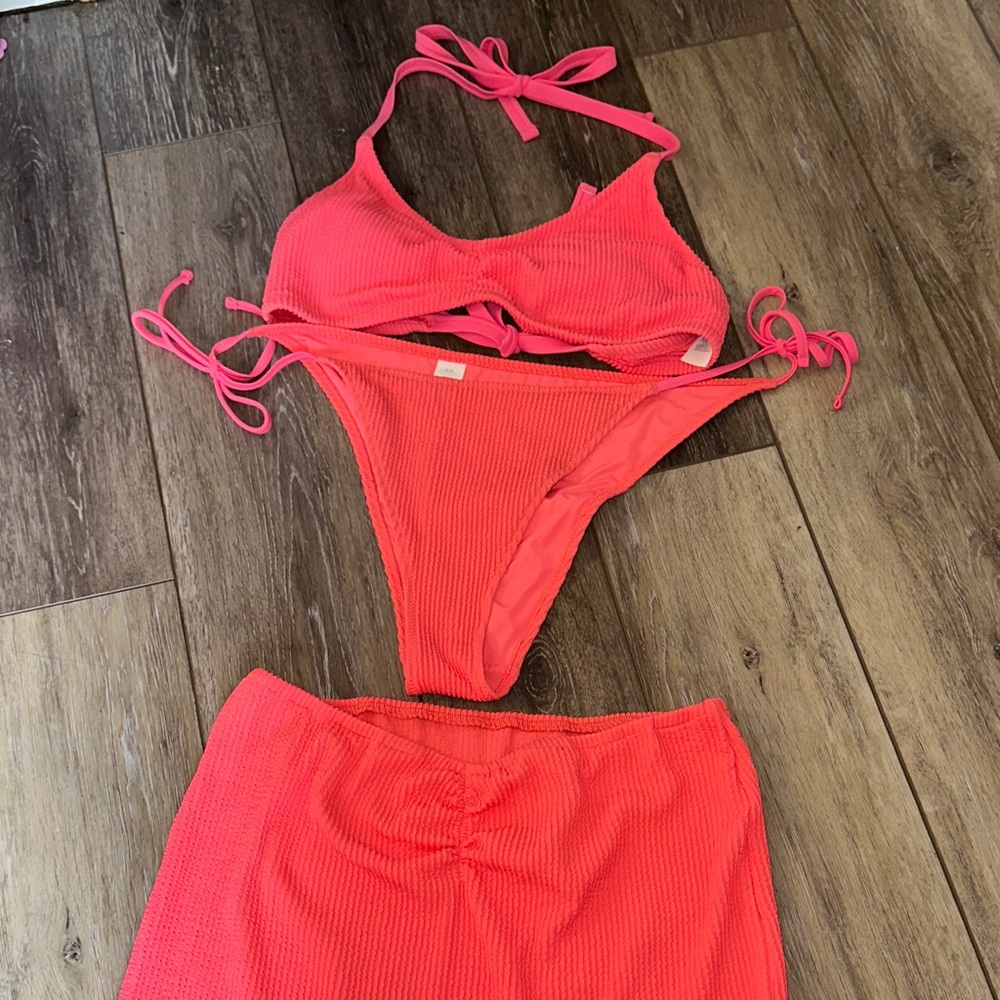 Aerie bikini set & swim skirt